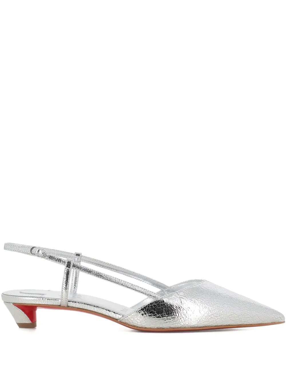 Туфли Miss Z Slingina с ремешком на пятке Christian Louboutin, серый