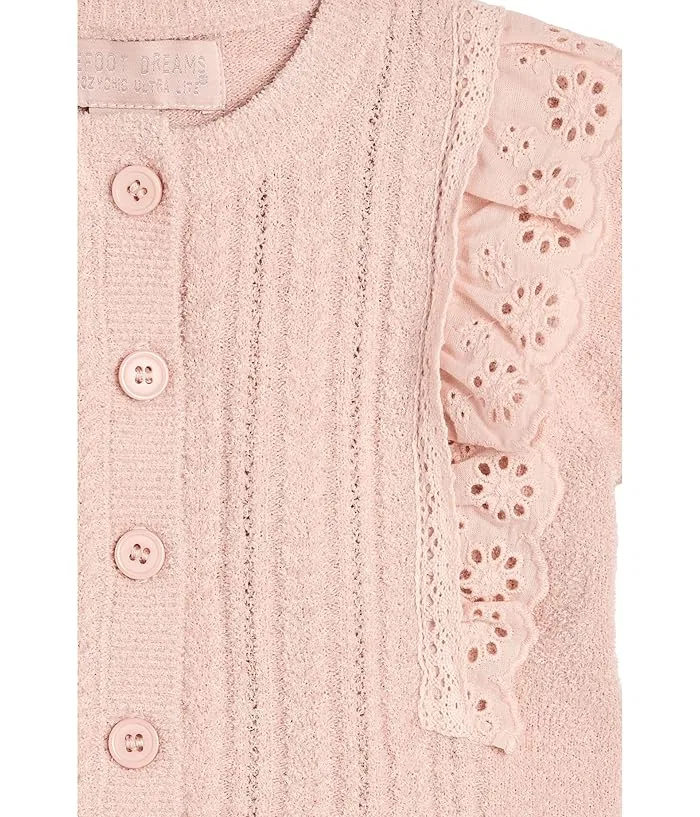 Комплект с хлопковым кружевом CozyChic Ultra Lite Barefoot Dreams Kids, Black Woven Twill — фото 3