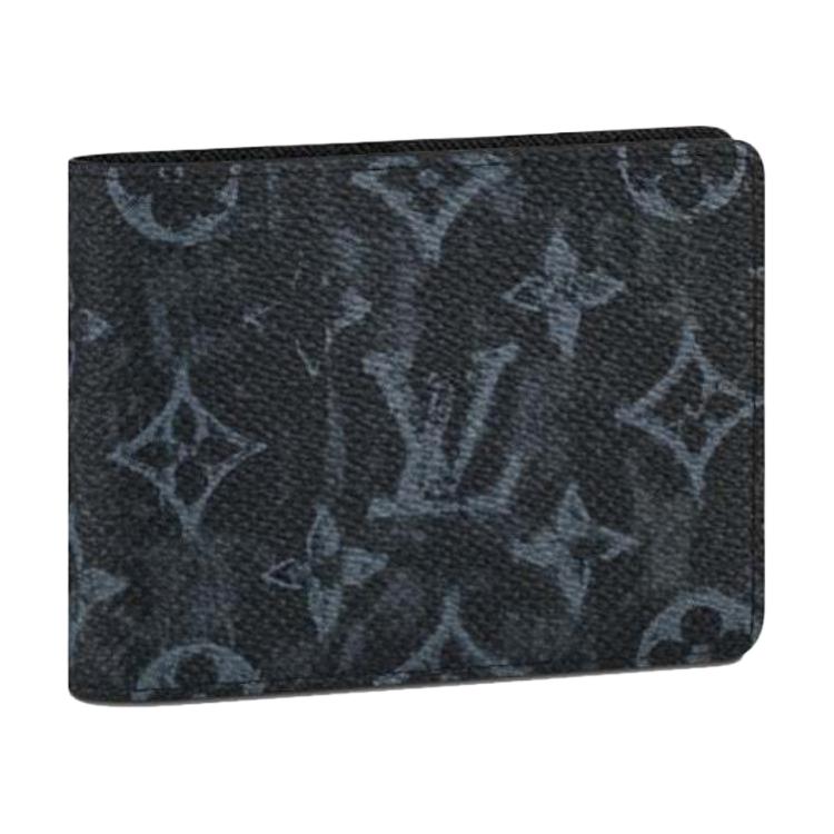 

Монохромный пастельный черный холщовый многосекционный кошелек LOUIS VUITTON, Box(Set+Box)