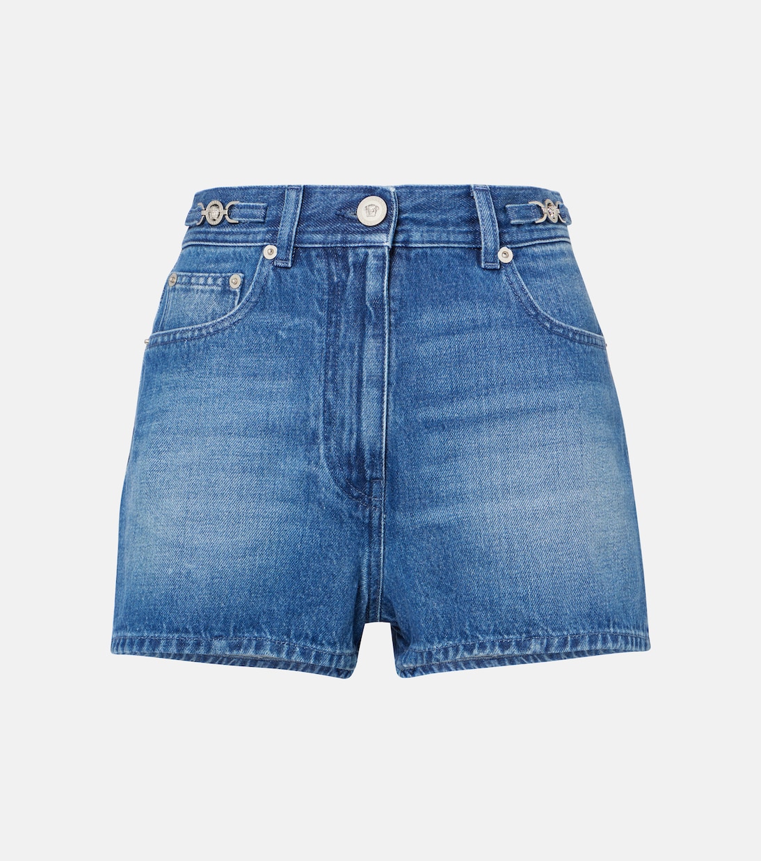 

Выцветшие джинсовые шорты Versace, Medium Blue