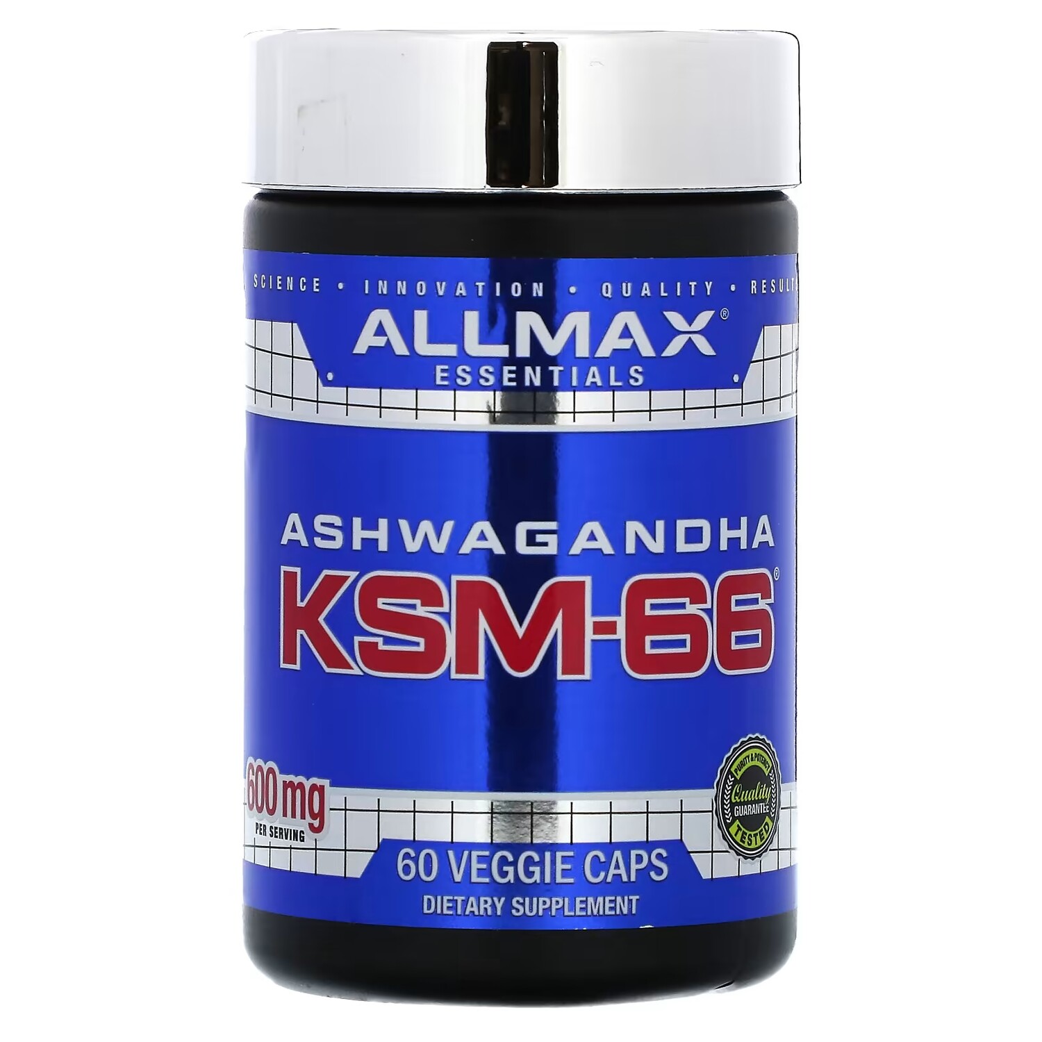 

Ашваганда KSM-66 Allmax, 300 мг, 60 растительных капсул