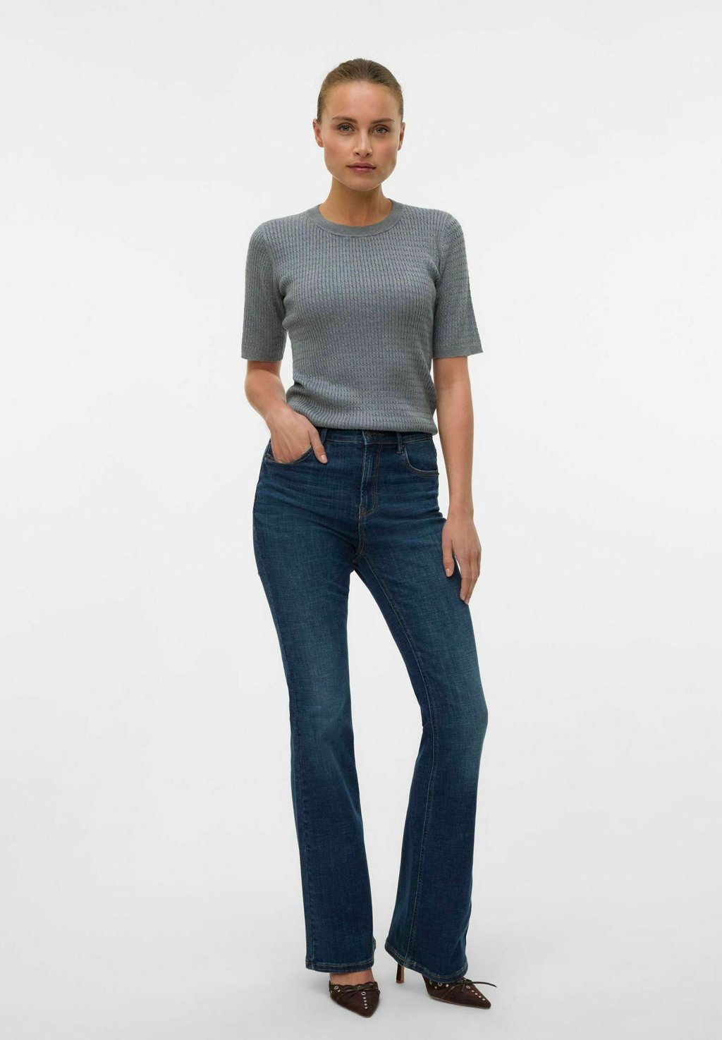 

Джинсы Bootcut VMGIGI HOHE Vero Moda, цвет Dark Blue Denim