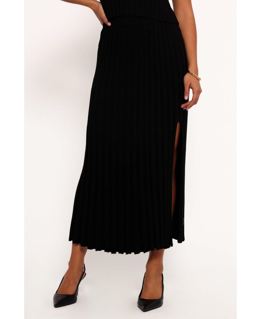 

Женская вязаная юбка миди Carson Petal and Pup, Black