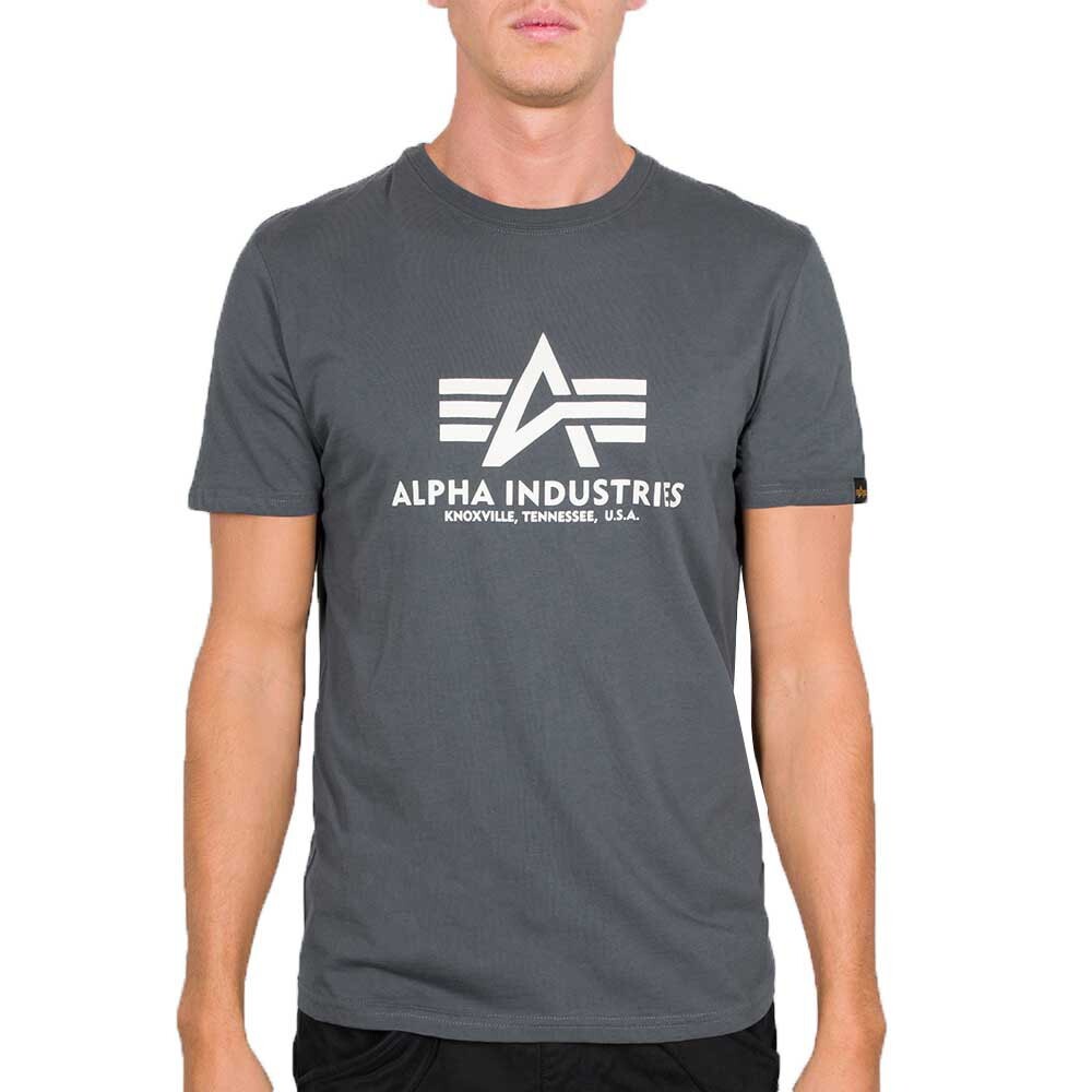 

Футболка с коротким рукавом Alpha Industries Basic, серый