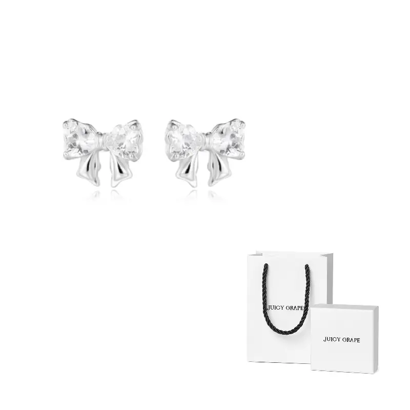 

JUICY GRAPE Серьги-гвоздики из стерлингового серебра для женщин