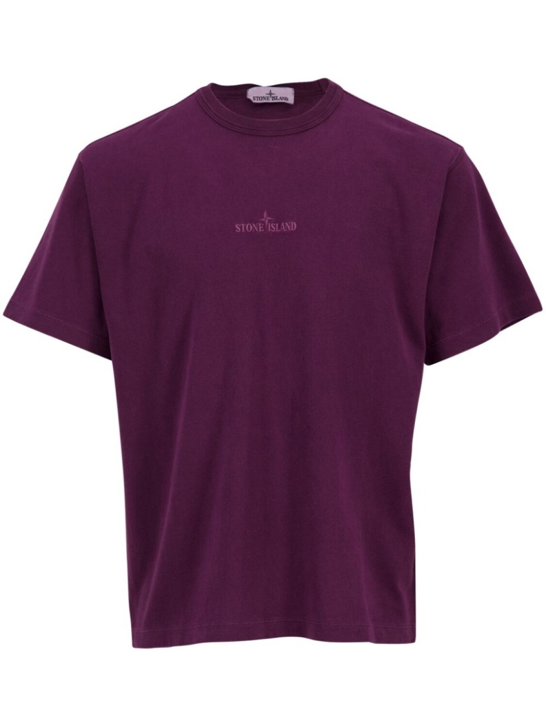 

Stone Island футболка с вышитым логотипом, фиолетовый