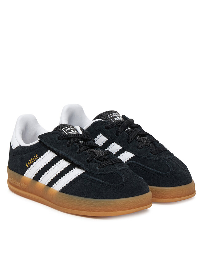 Кроссовки adidas Gazelle Indoor Comfort Closure Elastic Lace IH9131, черный — фото 2