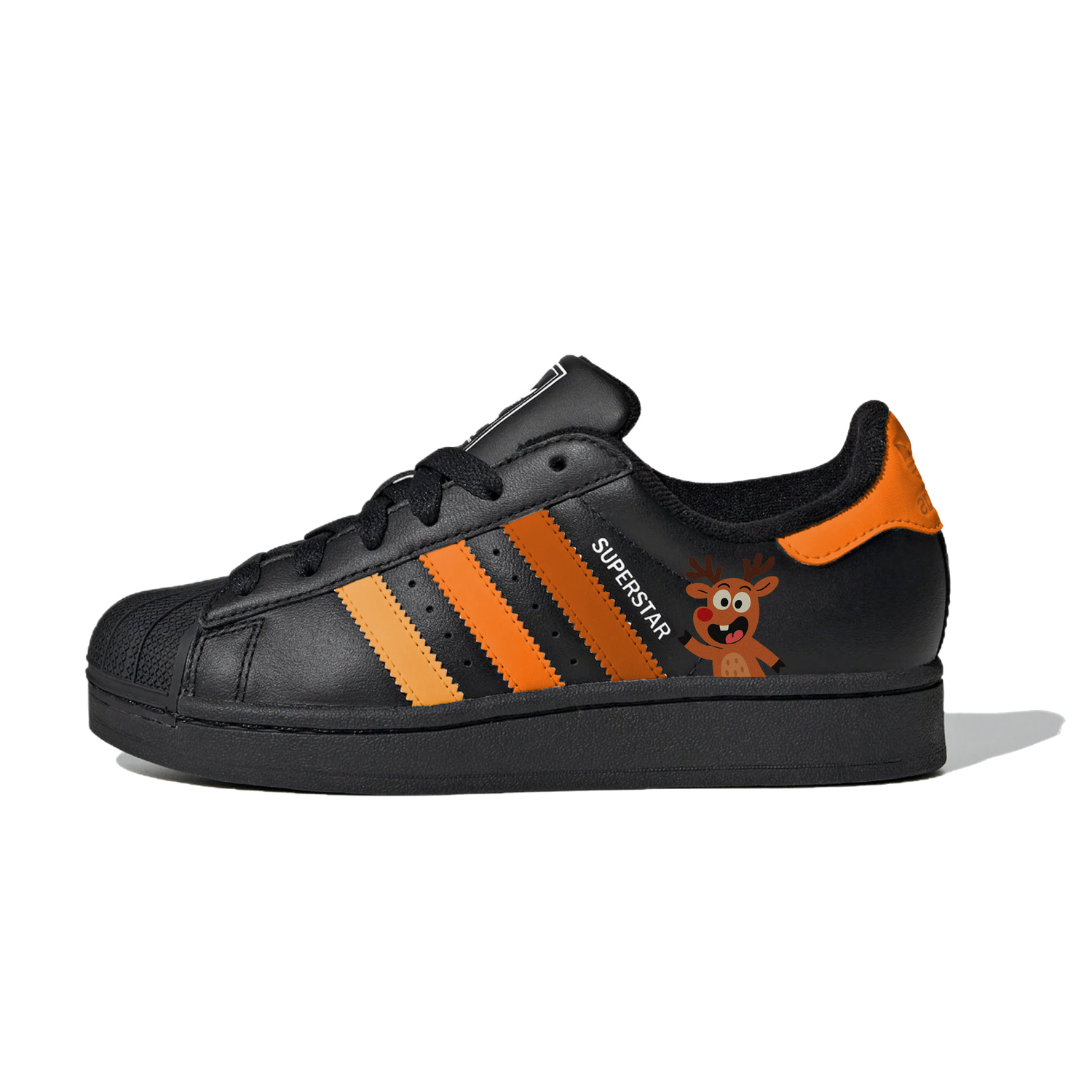 

Superstar 2 Shell Head Low top Skateboard Shoes Unisex Adidas Originals, оранжевый