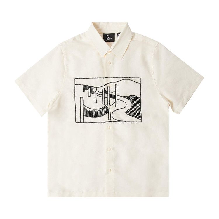 

Рубашка Parra The Dunes Short-Sleeve Shirt, Off White
