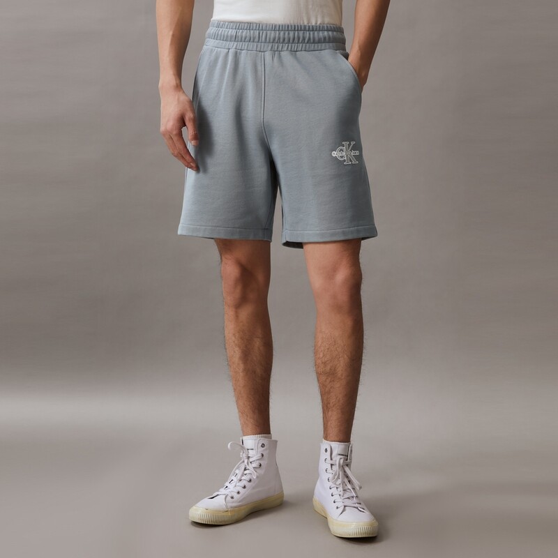 

Шорты мужские Calvin Klein Jeans с принтом букв, зеленый / серый