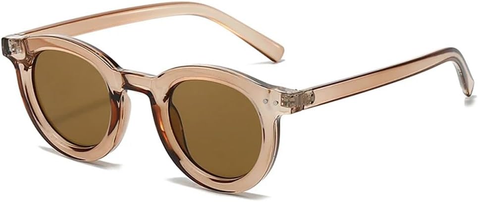 

Овальные солнцезащитные очки для женщин, прозрачные с градиентом, защита от УФ-излучения UV400, черные с оранжевым оттенком, мужские солнцезащитные очки в стиле панк с заклепками FYTUP, Tea Tea