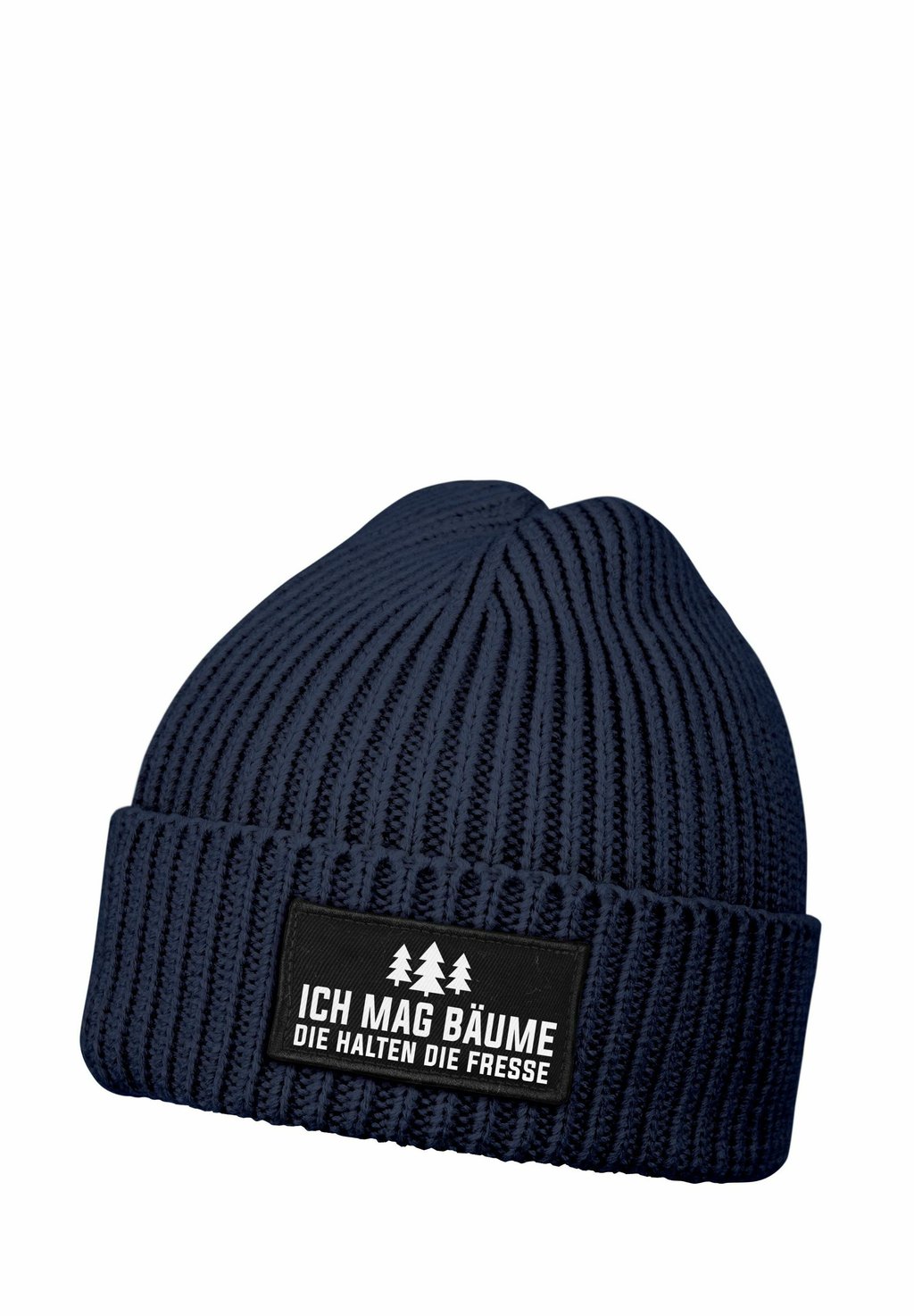 

Шапка MIT PATCH SPRUCH ICH MAG BÄUME MoonWorks, темно-синий
