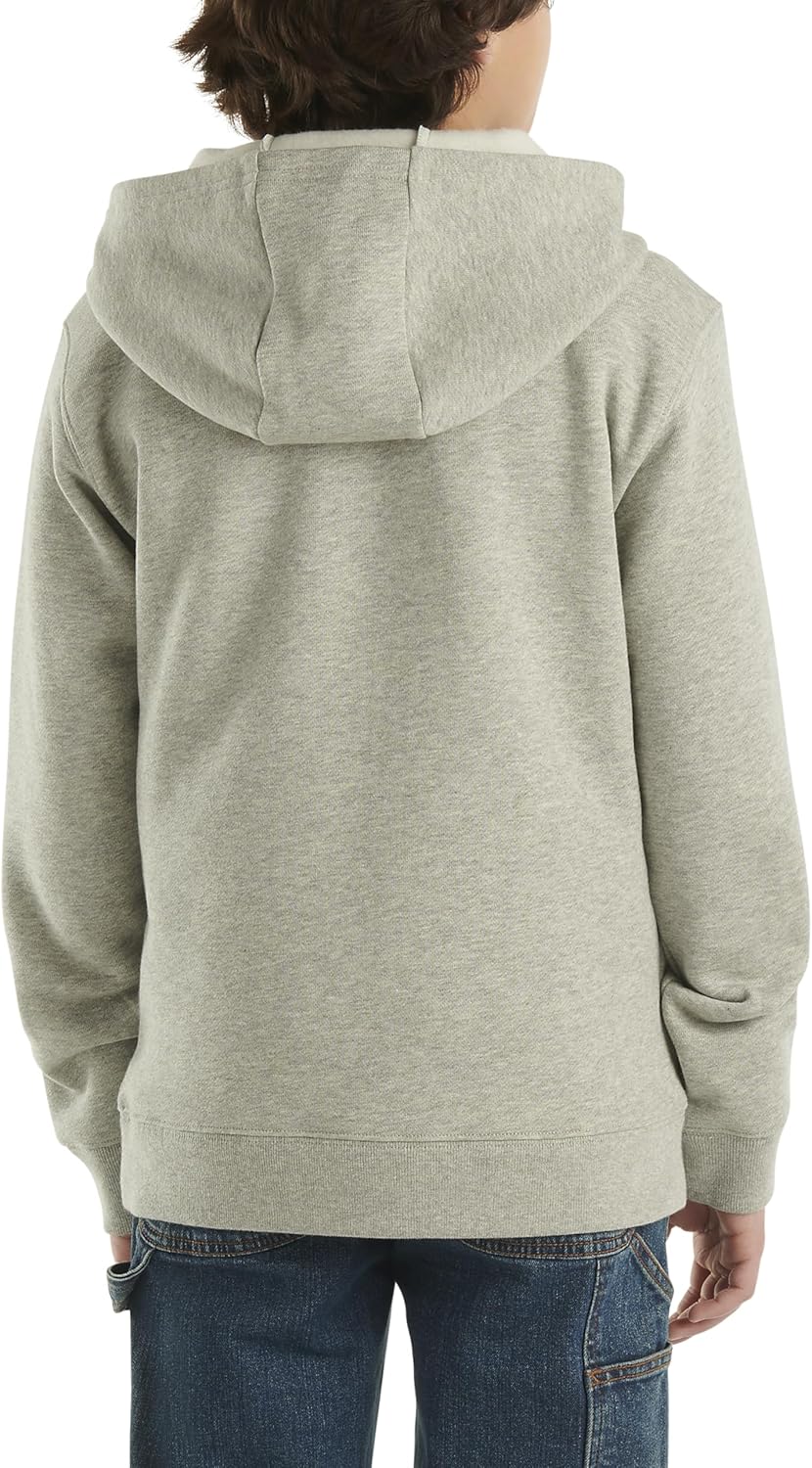 Carhartt мальчиков вязаный худи с длинным рукавом, Grey Heather Graphic — фото 3