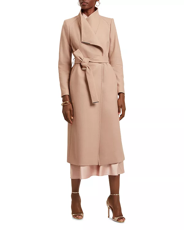 

Пальто-Халат Rosell из шерстяной смеси Ted Baker, бежевый