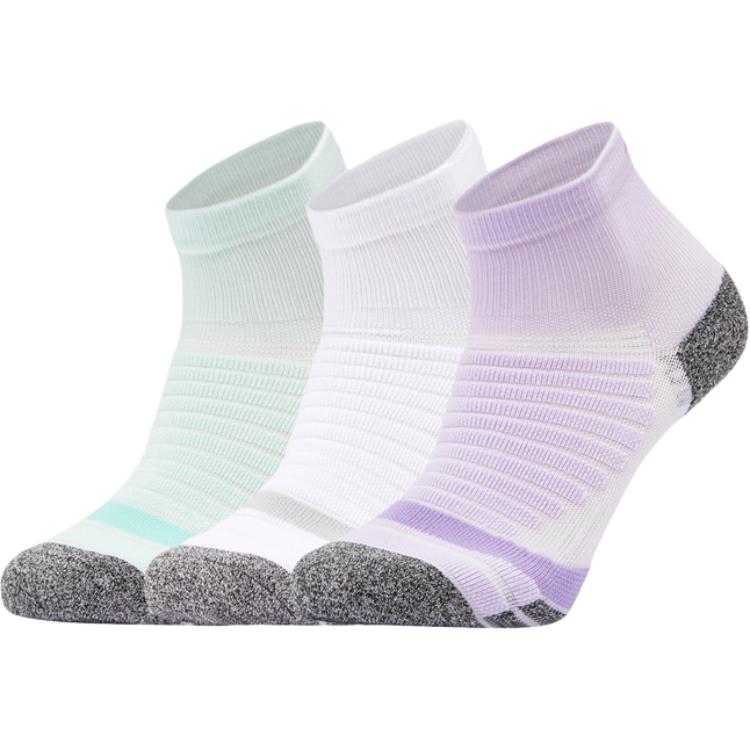 

Женские носки LiNing Running Collection, 3 пары, 3 Pack (White/Soft Water Blue/Light Mystic Purple)