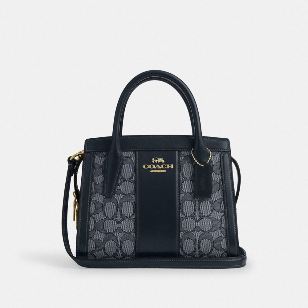 

Сумка Coach Andrea Carryall Bag, цвет Gold/Navy/Midnight Navy