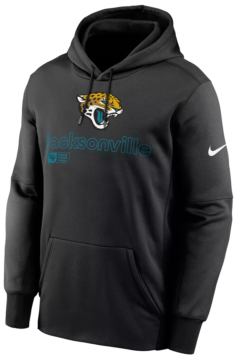 

Мужская черная толстовка с капюшоном Nike Jacksonville Jaguars Therma-FIT