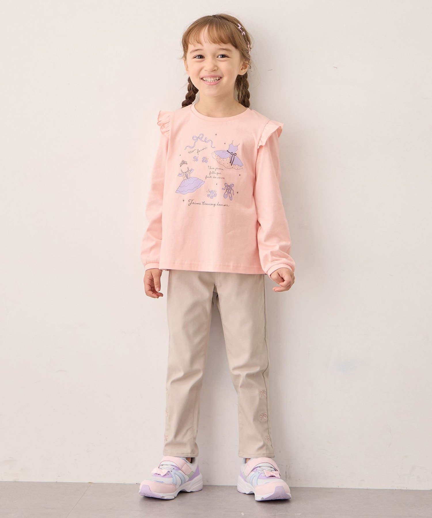 Футболка с длинным рукавом 7days Print ANY KIDS, Pink x Ballet [012] — фото 2