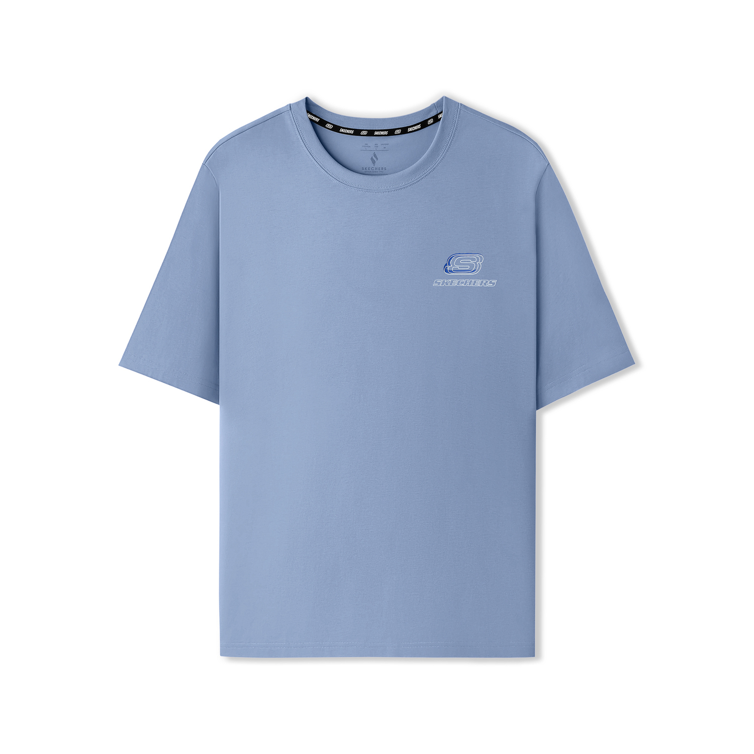 

Skechers Футболка Unisex Sports Life Collection Stonewashed Blue, Серый, Skechers Футболка Unisex Sports Life Collection Stonewashed Blue