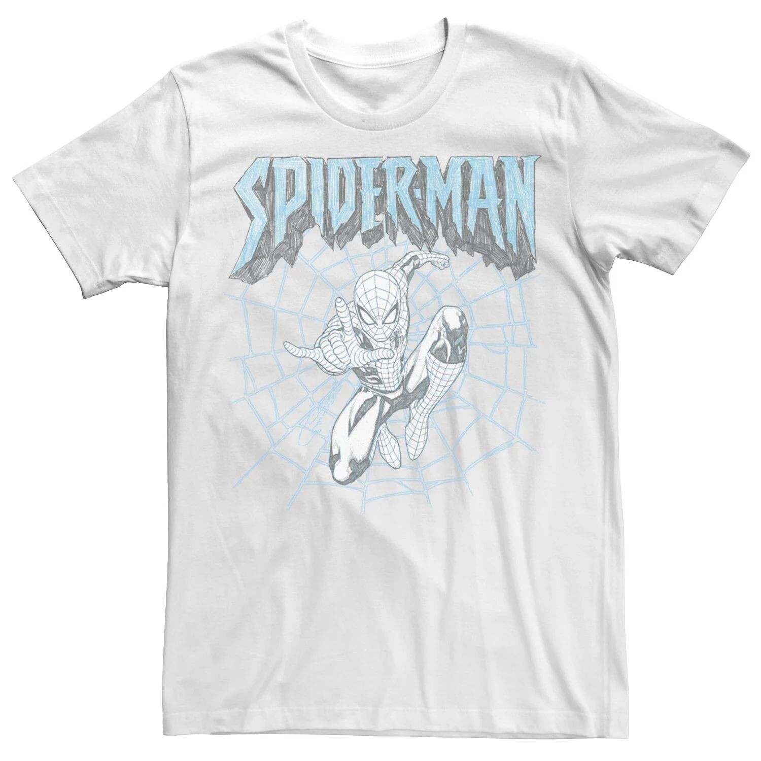 

Мужская футболка с рисунком Spideys Web Marvel