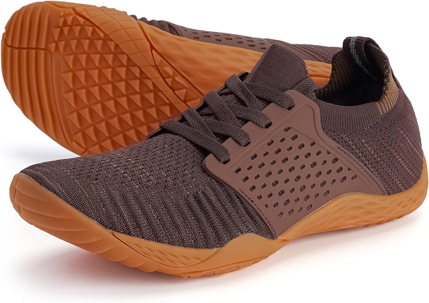 

Мужские минималистичные кроссовки WHITIN для бега, Кросс-тренер, Подошва с нулевым перепадом, коричневый