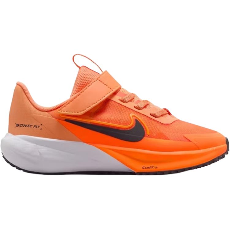 Nike Sonic Fly низкие детские беговые кроссовки orange black — фото 3