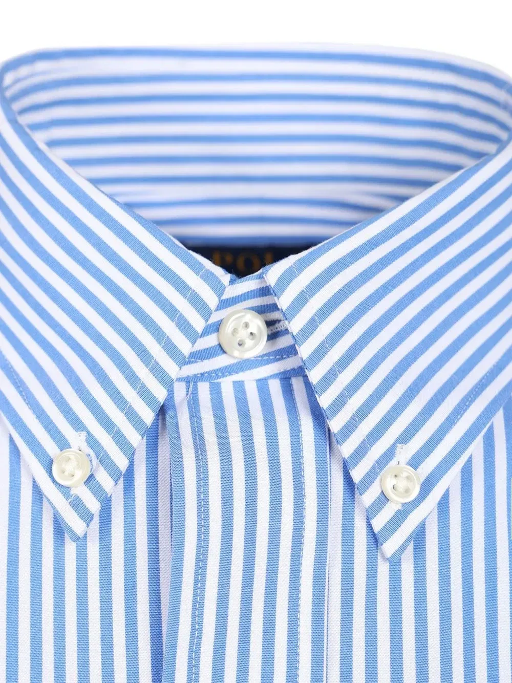 Рубашка на пуговицах в вертикальную полоску POLO RALPH LAUREN, синий — фото 4
