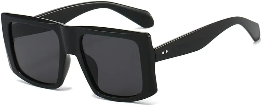 

Ретро большие солнцезащитные очки с градиентным переходом цвета для женщин, модные мужские очки с леопардовым принтом, защита от УФ-излучения UV400 TOIPASTN, Black