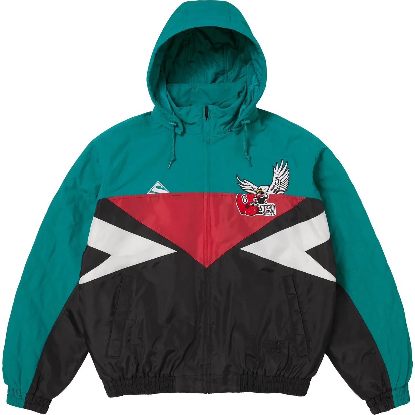 Куртка MM6 Maison Margiela SS26 WEEK4 Split Stadium Jacket, унисекс Supreme, Black