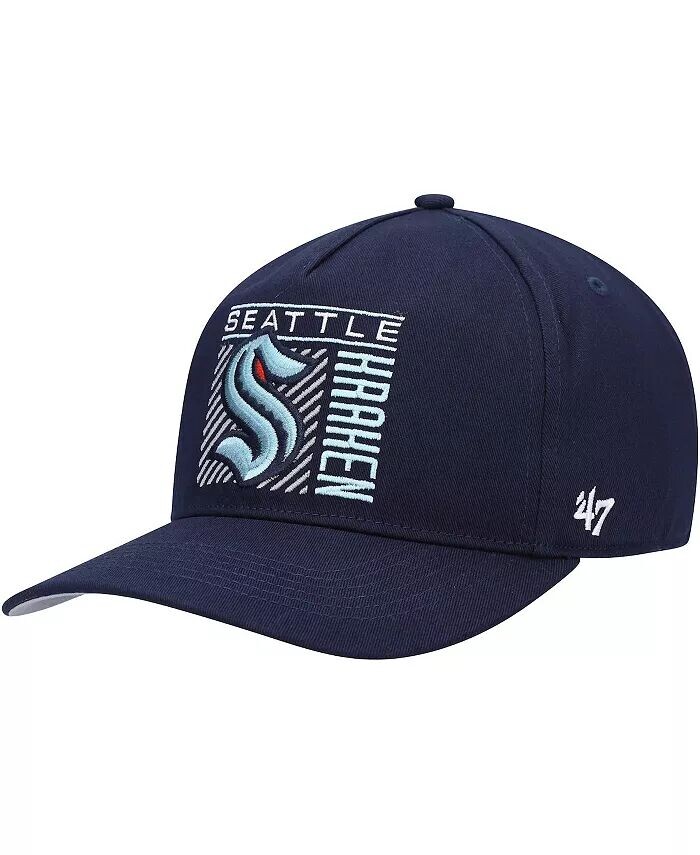

Мужская кепка Snapback '47 Deep Sea Blue Seattle Kraken Reflex Hitch '47 Brand