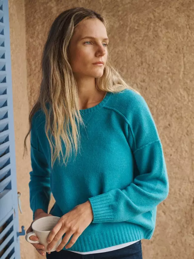 

Джемпер NRBY Sydney Cashmere Crew, цвет aqua