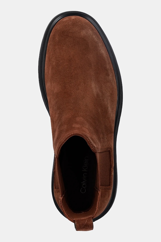 Ботинки COMBAT ESS CHELSEA BOOT SU из кожи Calvin Klein, коричневый — фото 3