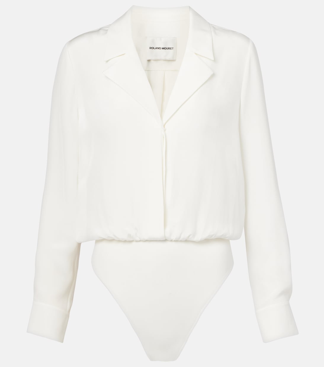 

Шелковый боди Roland Mouret, белый