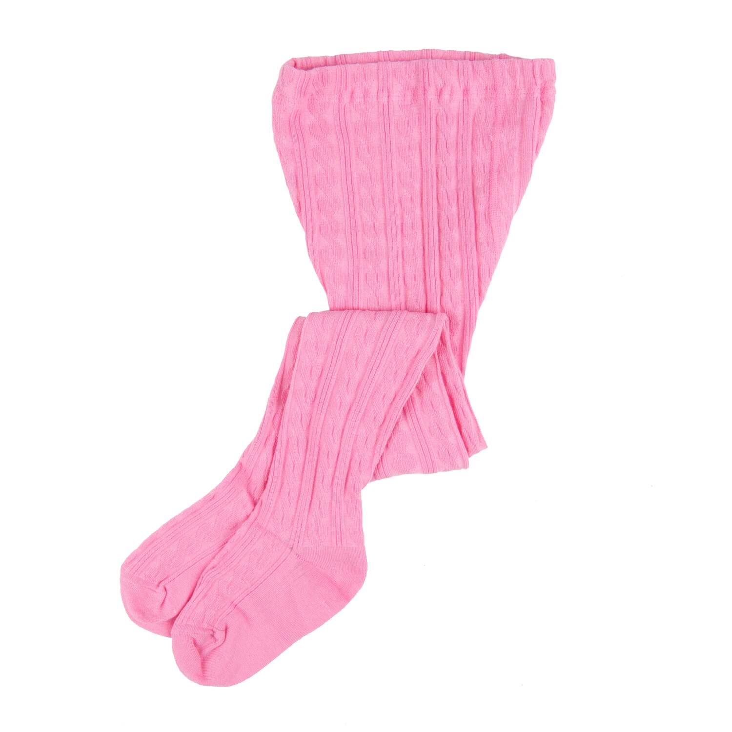 

Колготки для девочек с косичкой, классические, однотонные Leveret, розовый