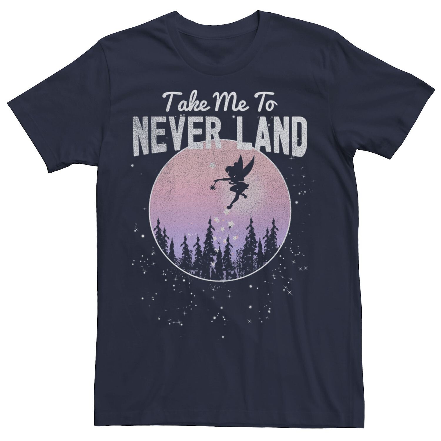 

Мужская футболка Disney Peter Pan Tinkerbell Take Me To Never Land