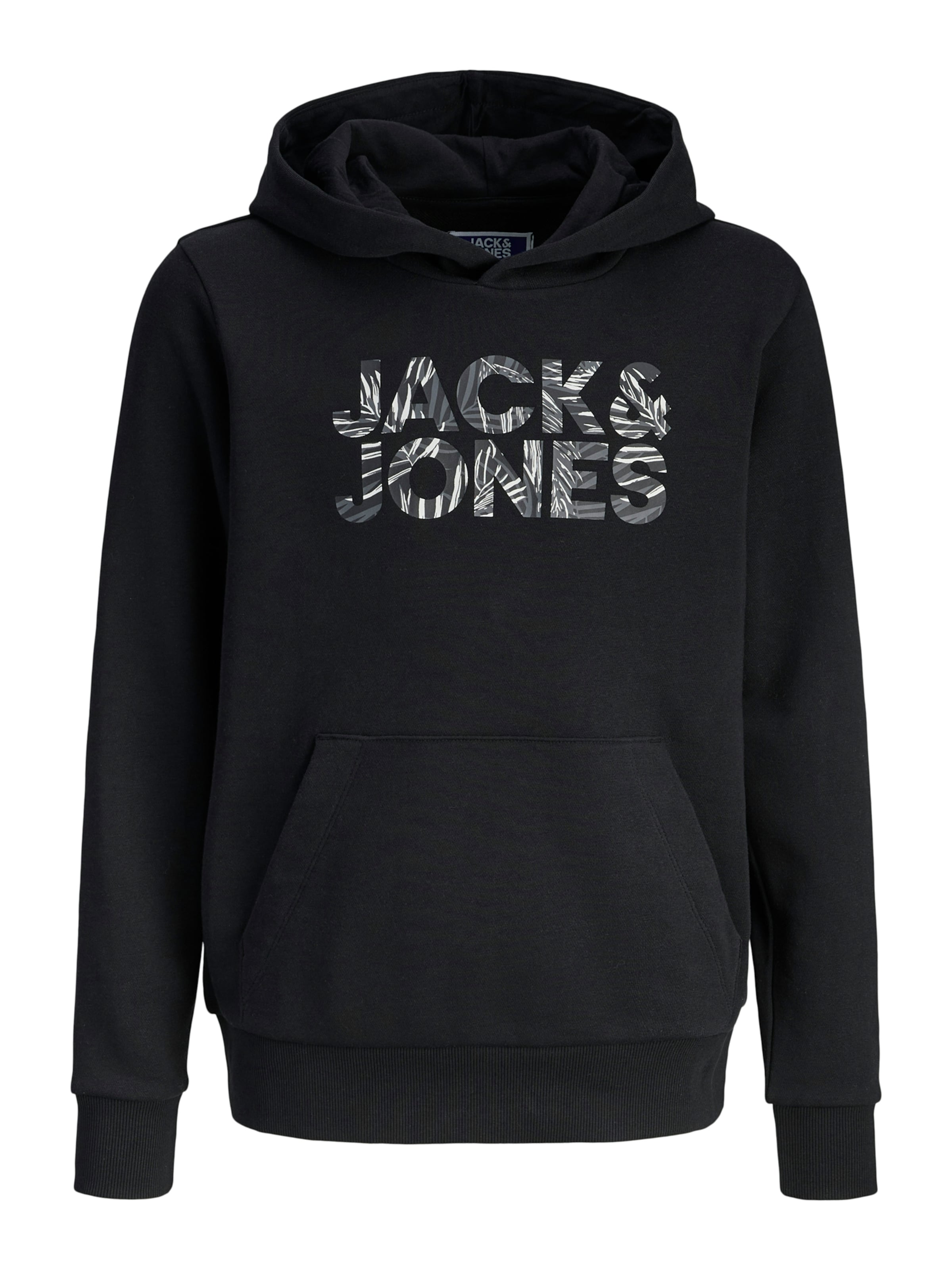 

Jack & Jones Junior Толстовка 'JJEJEFF' в черном цвете