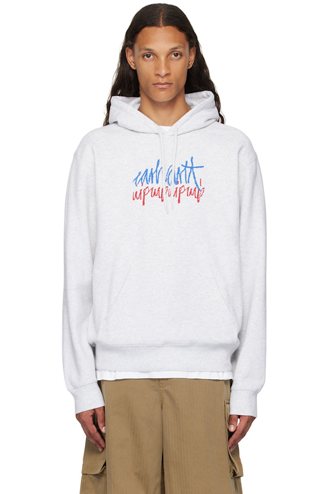 

Стерео худи Carhartt Work In Progress, цвет ash heather