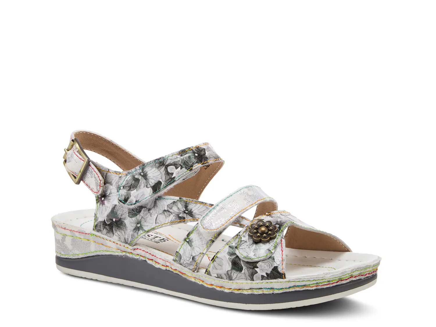 

Сандалии Sumacah Platform Sandal L'Artiste By Spring Step, серебряный/металлик