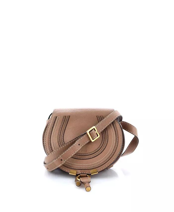 

Мини-сумка Marcie Crossbody из кожи Pre-Owned Chloe, коричневый