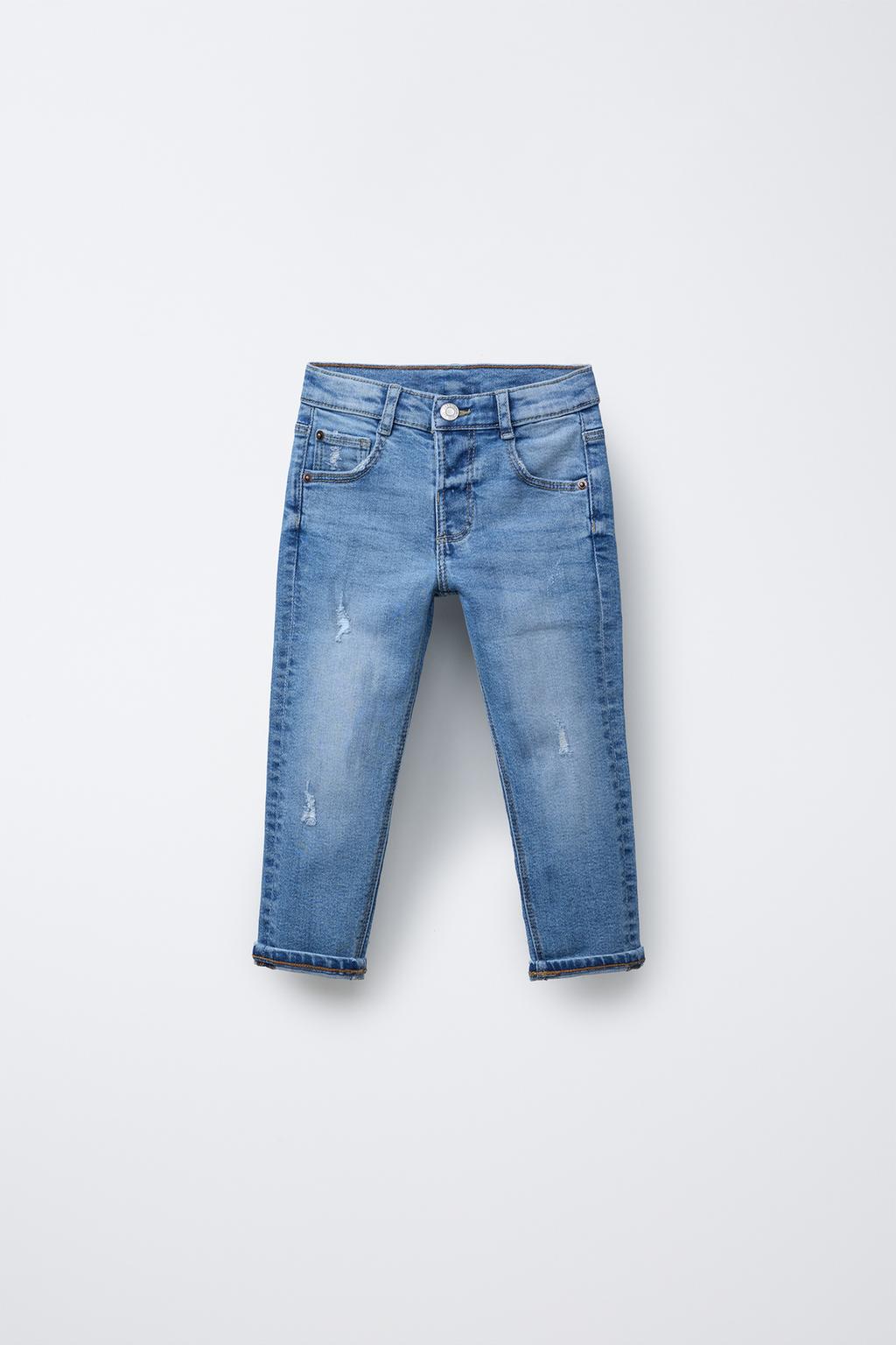 

Обычные джинсы с прорезями ZARA, синий