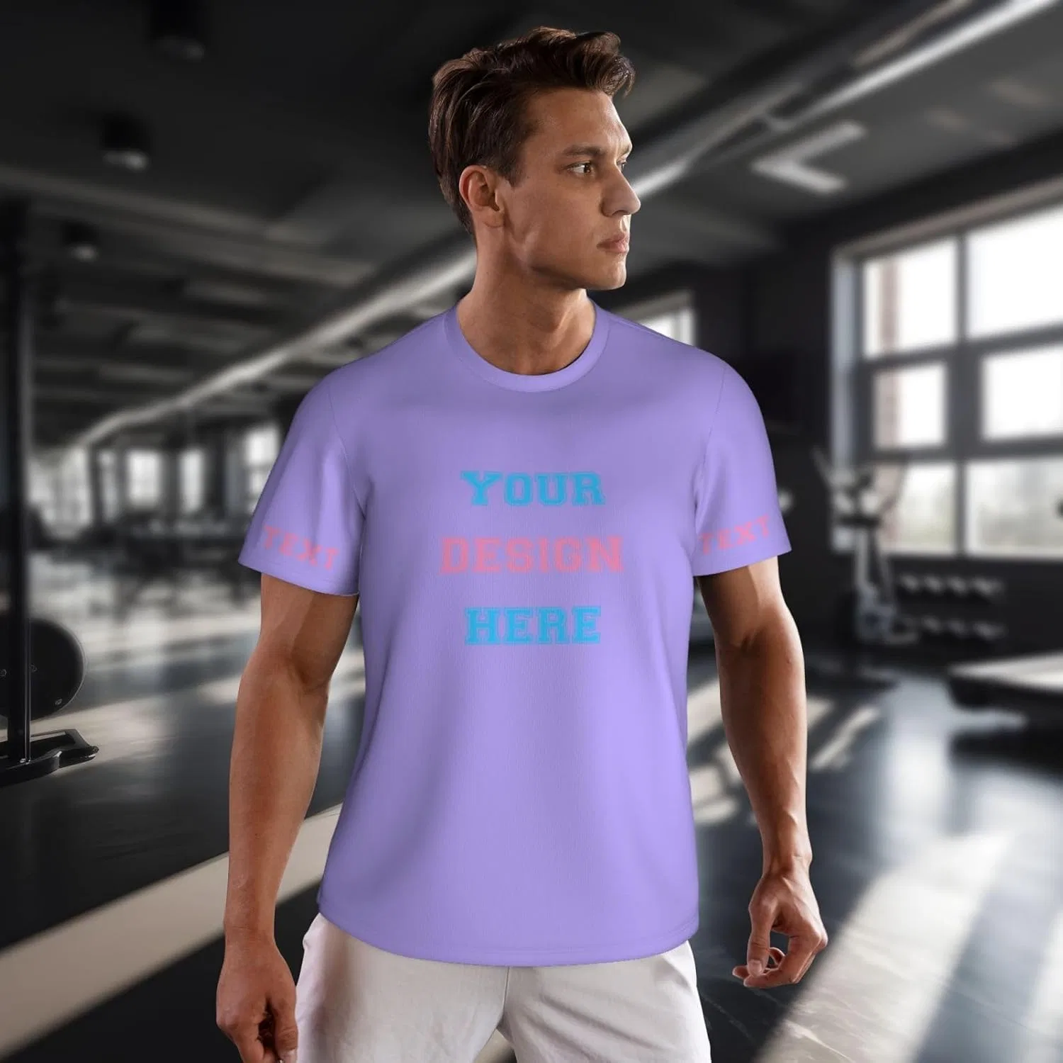 Футболка мужская с фотопечатью, Lavender — фото 3