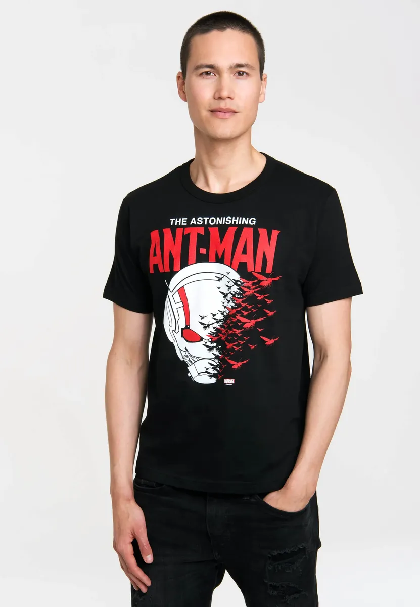 

Футболка Logoshirt "Человек-Муравей - Marvel Comics", с крупным принтом, черный