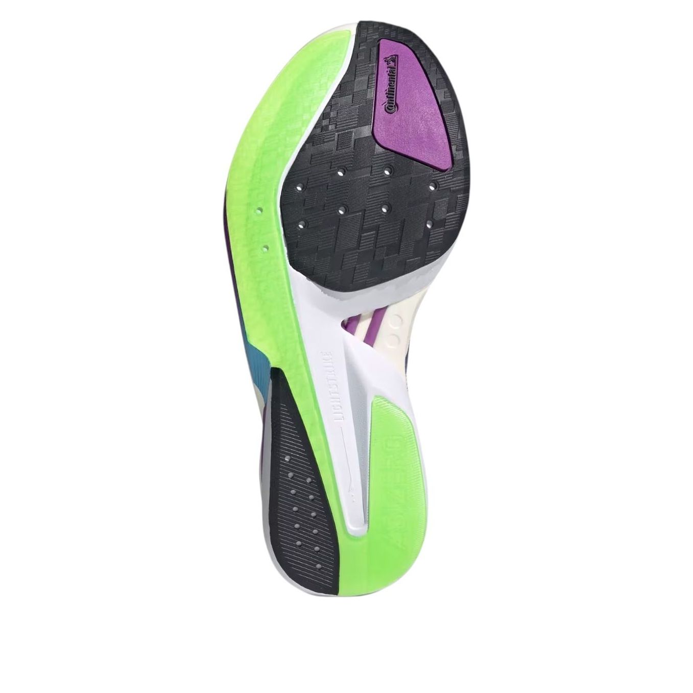 Кроссовки (WMNS) adidas Adizero Boston 13 'White Collegiate Purple Lime Burst' — фото 4
