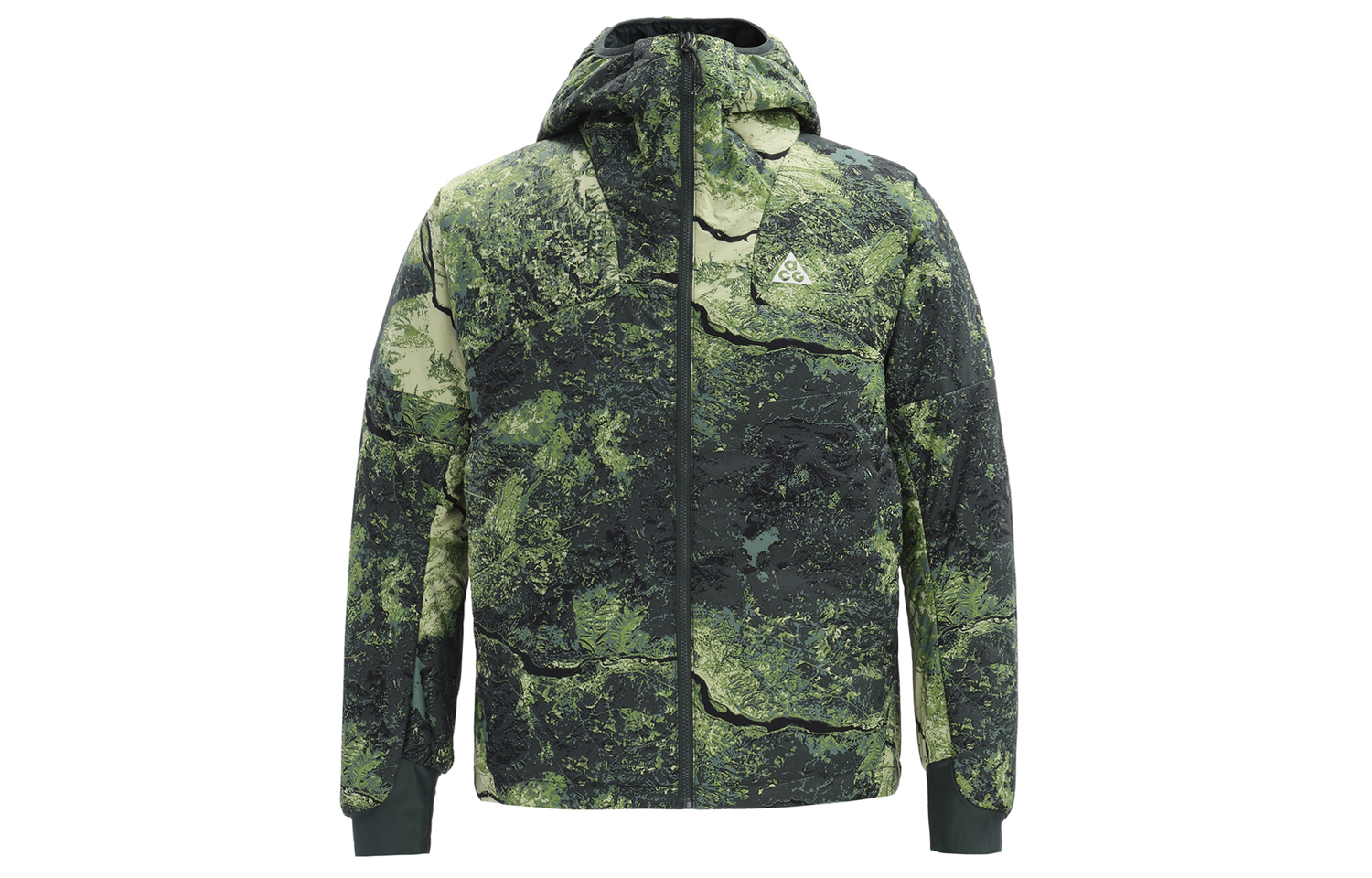 Nike Винтажная зеленая женская куртка пуховик, Vintage Green — фото 3