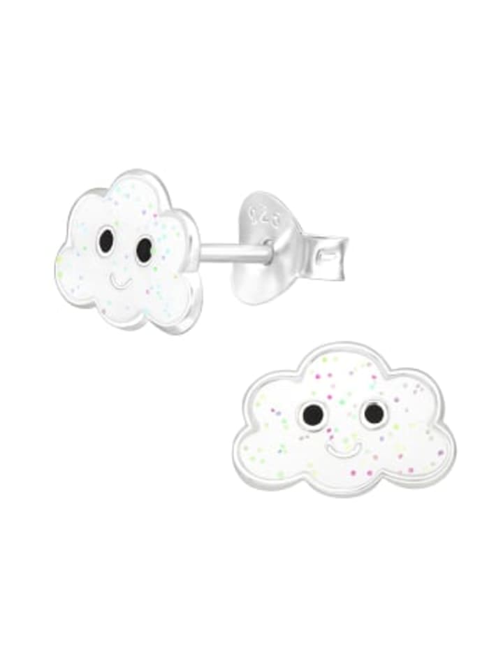 

Alexander York Серьги-гвоздики CLOUD с блестками из серебра 925 пробы, комплект из 2 штук