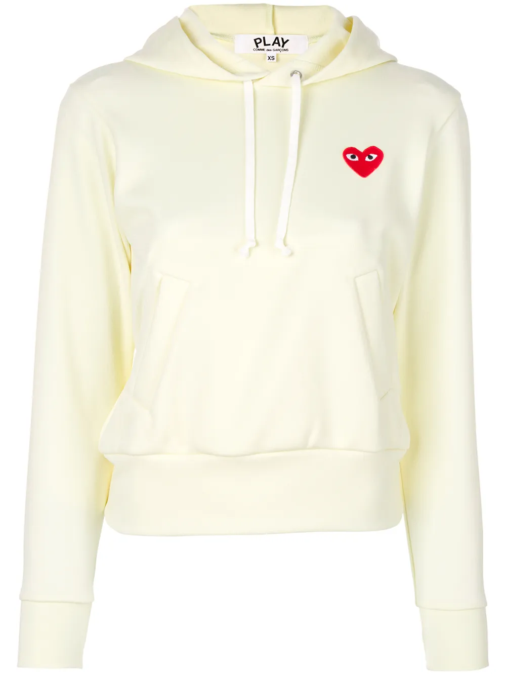

Худи с нашивкой Comme Des Garçons Play, белый