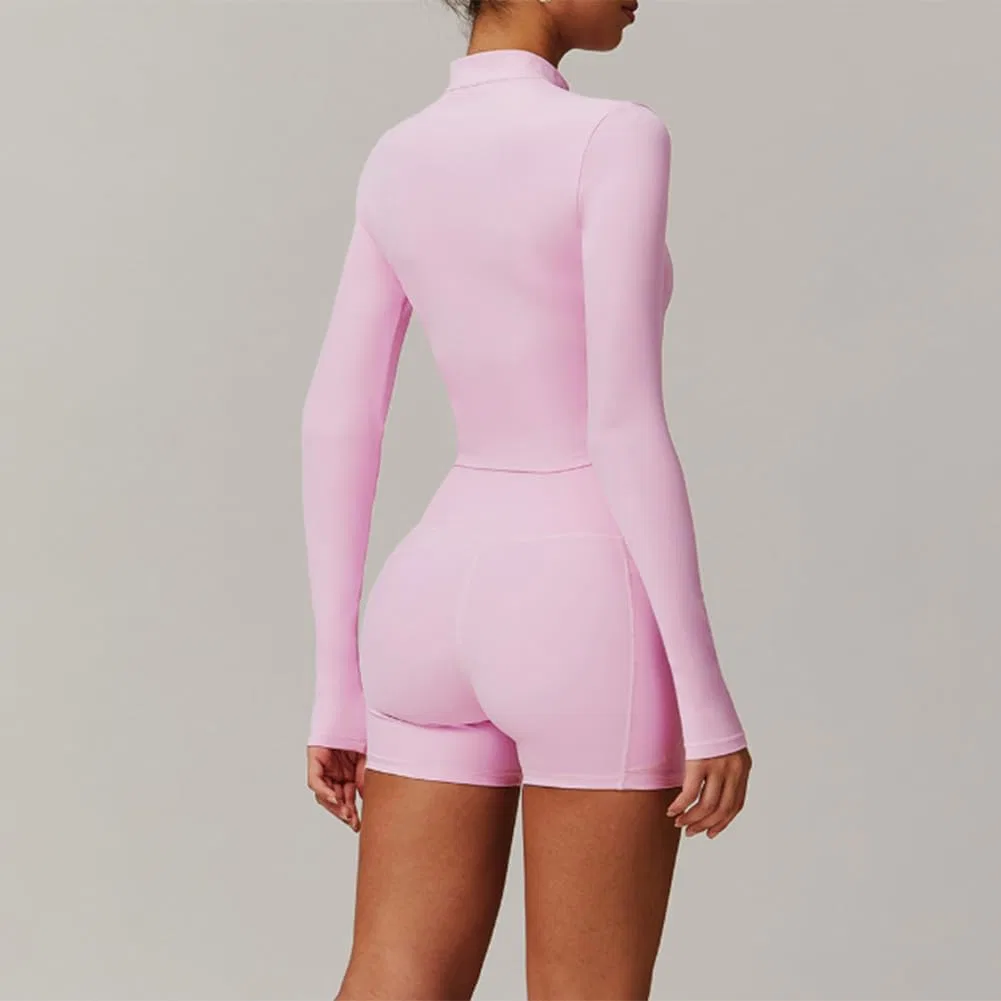 Спортивный костюм с длинным рукавом и леггинсами, Pink Shorts — фото 2