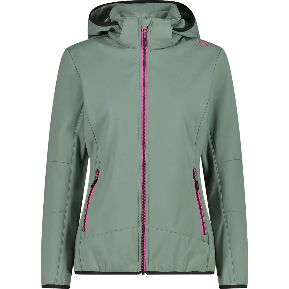 

Куртка CMP Zip Hood 32A0456 softshell, зеленый