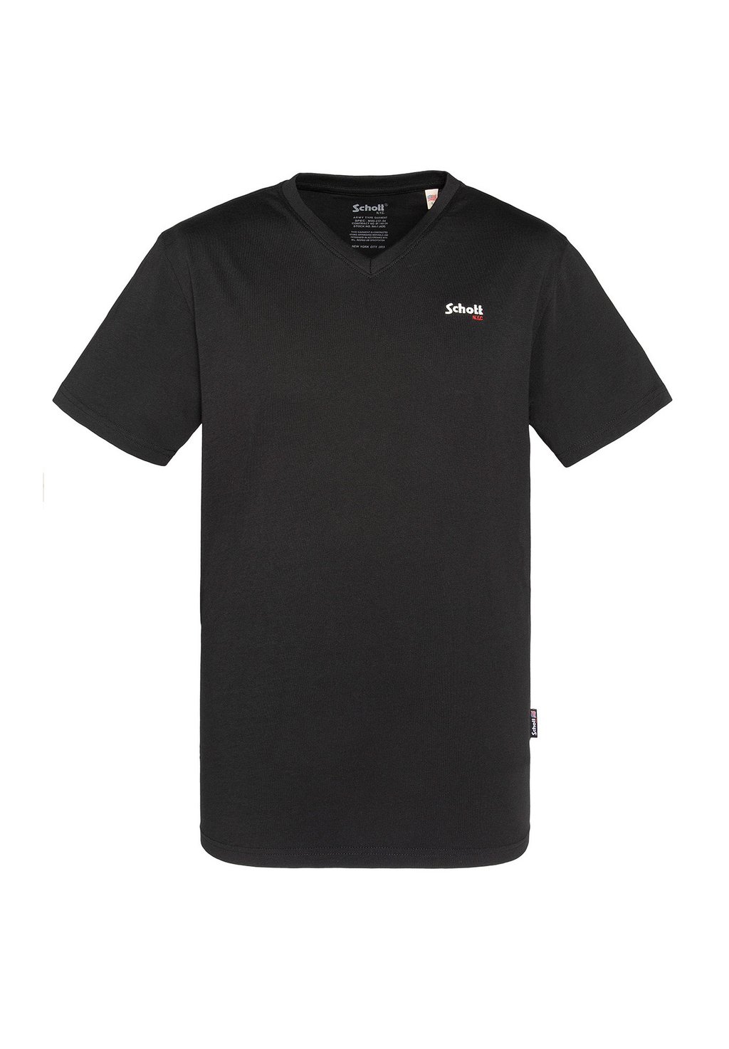 

Базовая футболка V-NECK Schott, черный