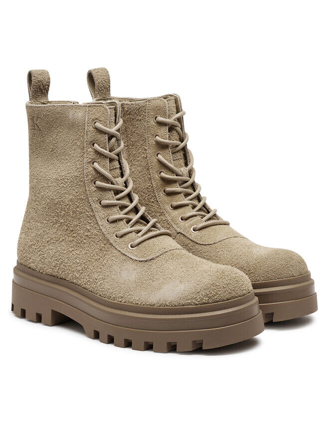 Сапоги Calvin Klein Jeans Lugged Lace Zip Boot Oxf Hr Su YM0YM01068 Beis, бежевый — фото 2